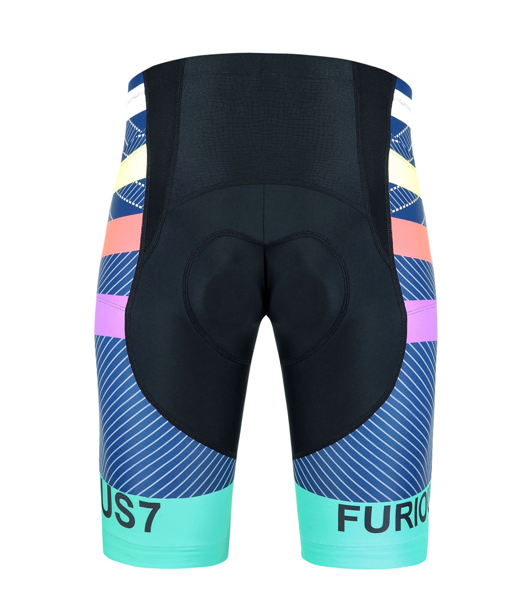 Men's Cycling Shorts Padded Bike Shorts Breathable Biking Bicycle Motorcycle Half-Pants with Pockets (Black,X-Large,Male,Adult,US,Alpha,X-Large,Regular,Regular)