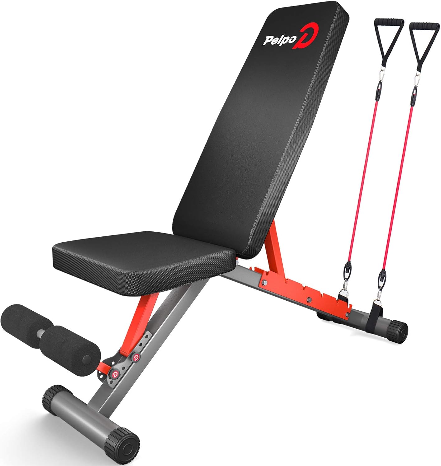 pelpo Adjustable Weight Bench for Strength Training, Foldable Full Body Workout Bench for Home Gym Bench Press, Gray Frame : Everything Else