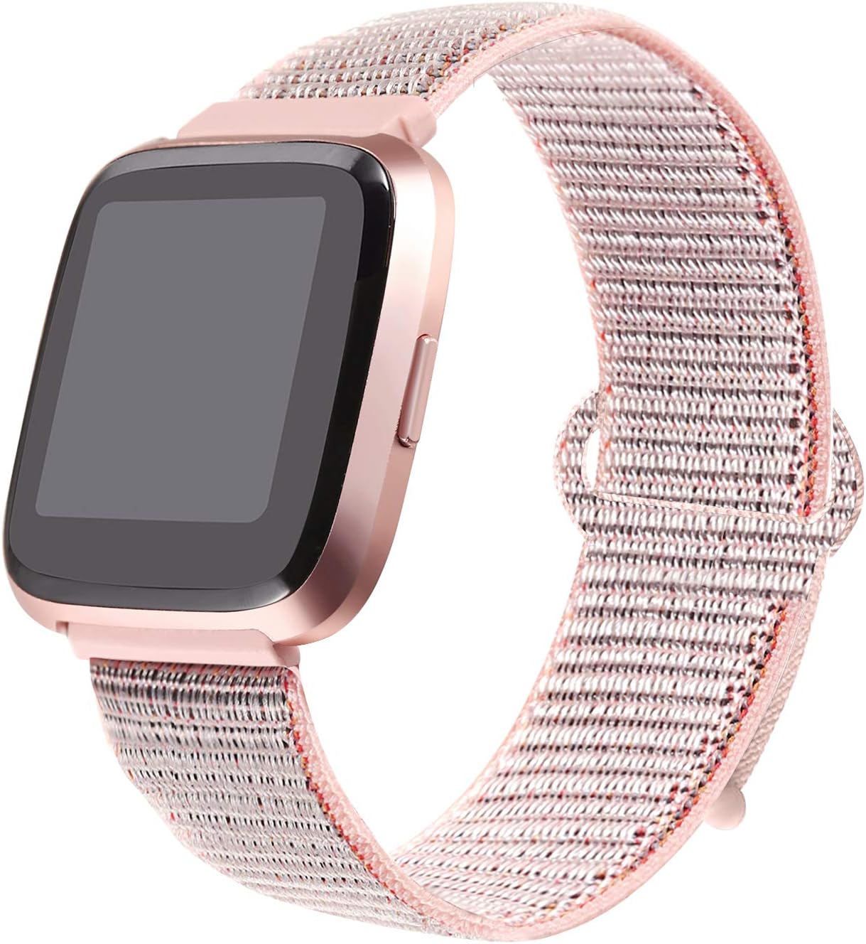 bayite Soft Bands Compatible with Fitbit Versa/Versa 2 Women Men, Breathable Sport Loop Band Replacement Accessories Wristband, 5.5''- 8.1''
