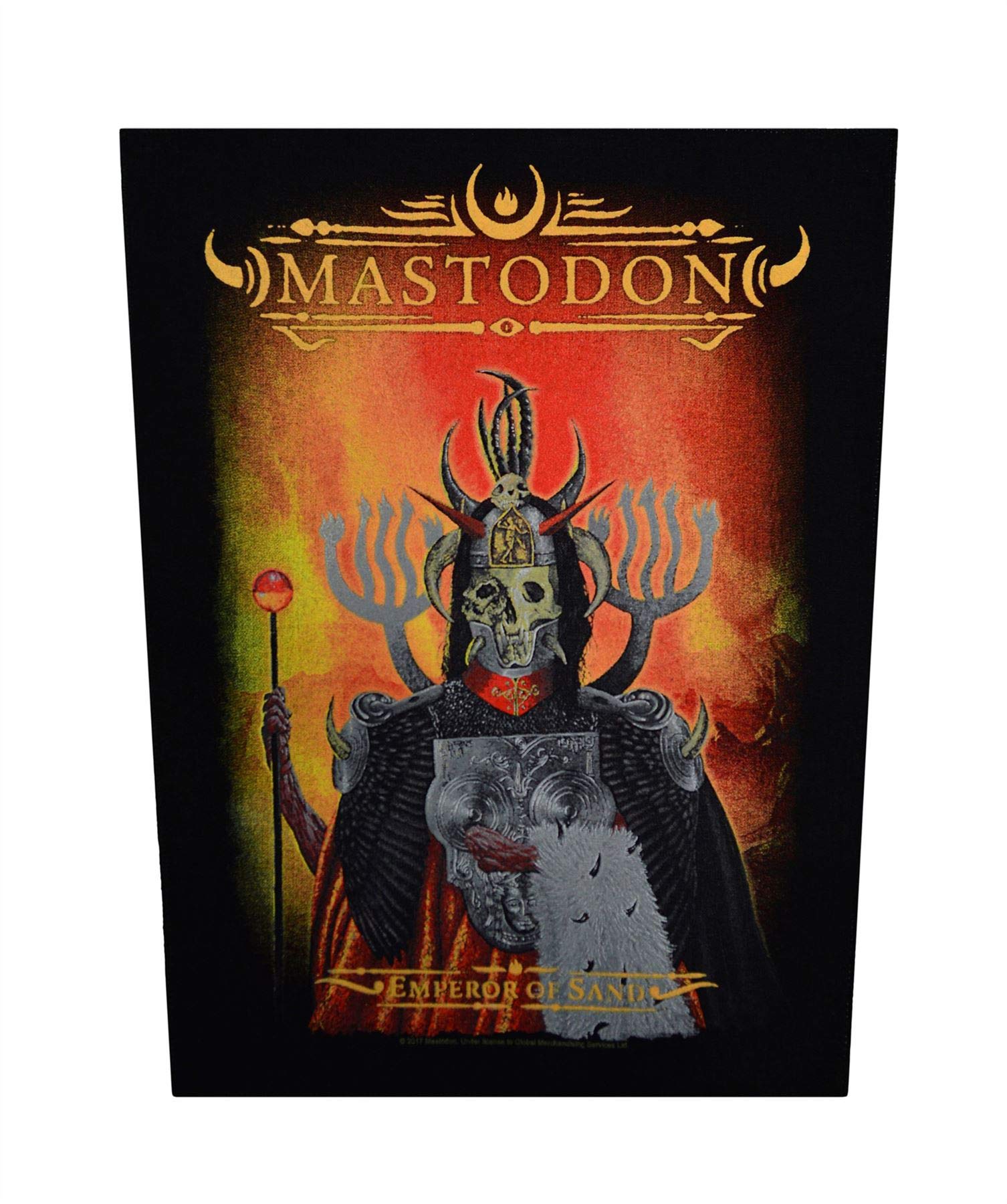 Razamataz Black Mastodon Emperor Of Sand Back Patch
