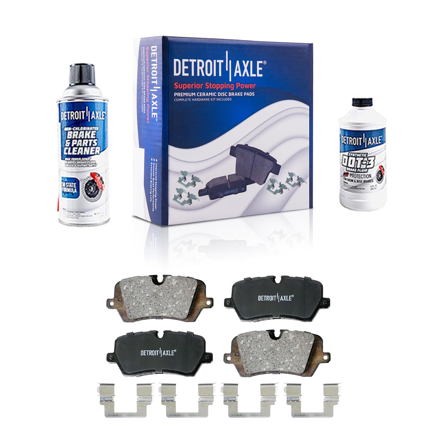 Detroit Axle - Rear Brake Pads for Land Rover Range Rover Sport Discovery