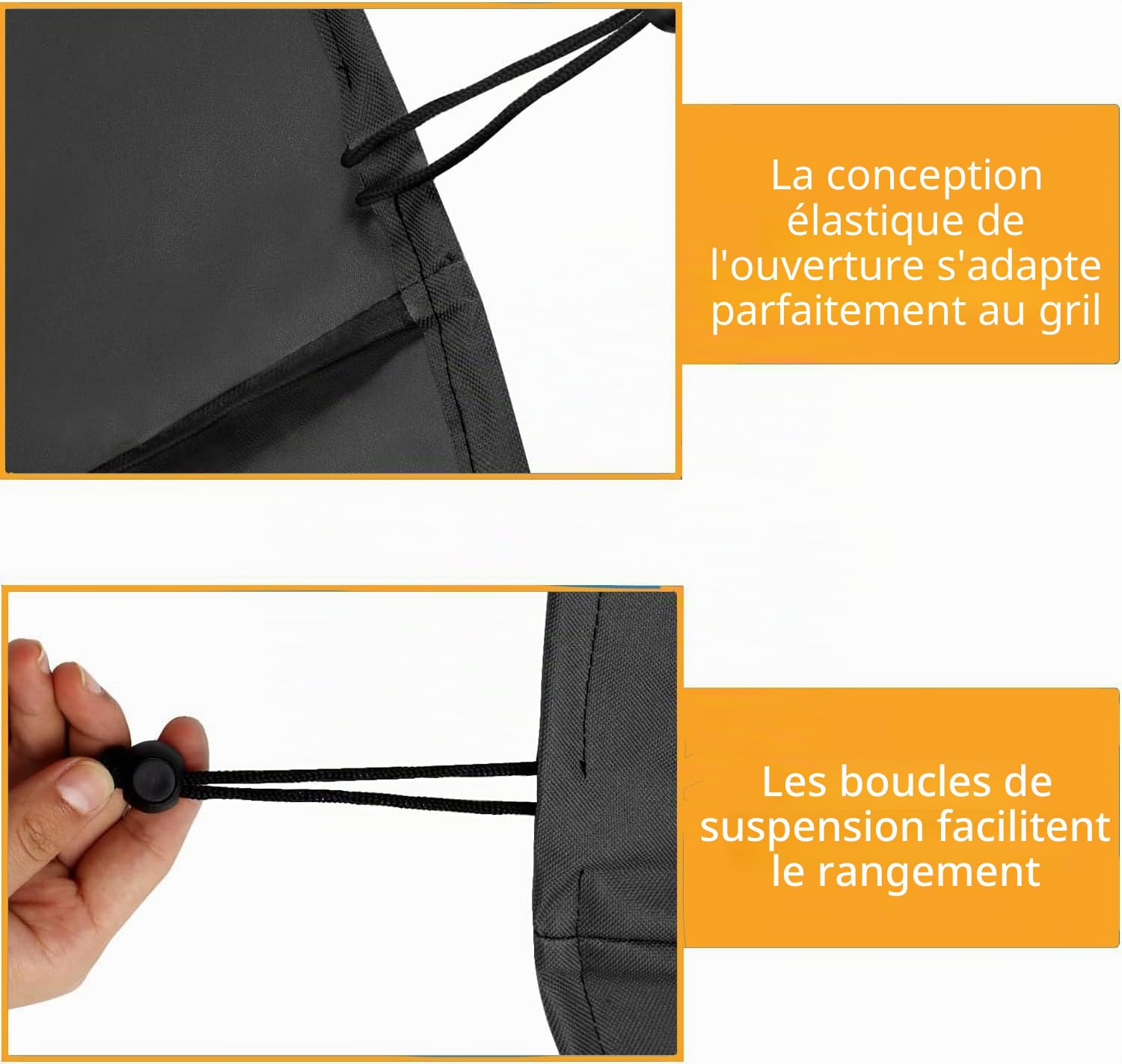Housse de Protection pour Barbecue électrique Weber Lumin/Compact, Tissu 600D, Robuste, imperméable, résistant aux UV, sans Support, Accessoires de Barbecue d'extérieur