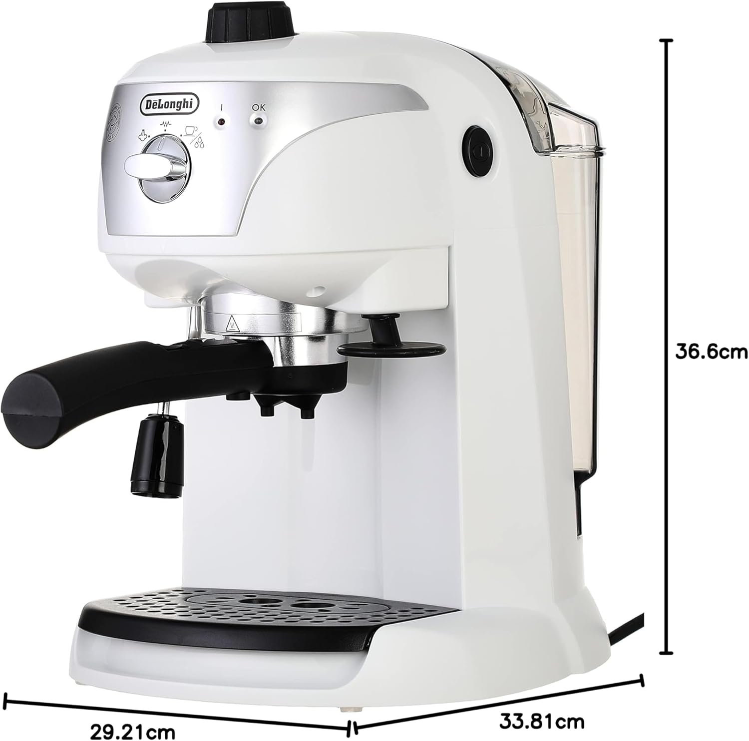 De'Longhi EC221W Espresso Machine Dimensions