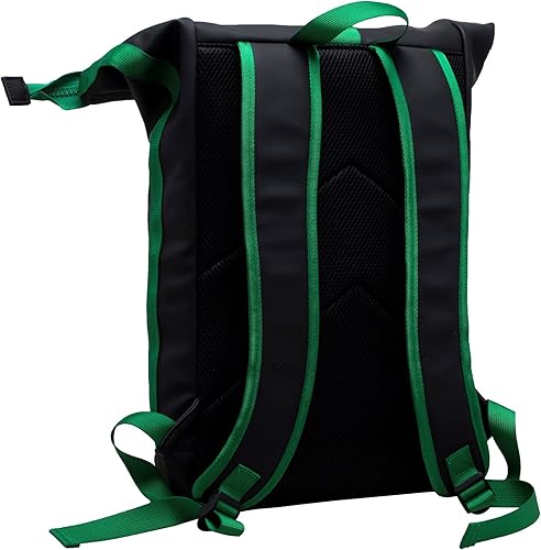 Miniatura 2 de X RAY Mochila enrollable expandible y mochila retro de lona impermeable con bolsillo para laptop, Negro, verde (blackKelly Green), Mochilas Daypack