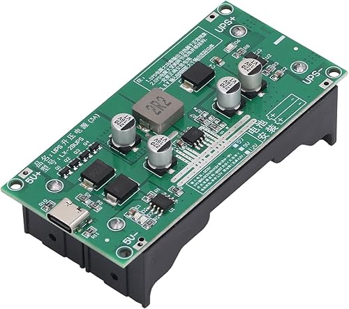 Miniatura 6 de Marhynchus Módulo de cargador de batería de litio 18650, 15 W 3 A de alta potencia UPS Módulo de carga de batería elevador (12 V)
