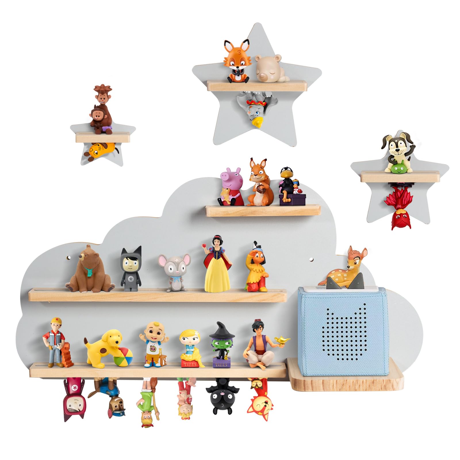 Kreativ Tonie Baby Vivo Regal Für Toniebox Aus Holz - Magnetische  Aufbewahrung Für 25 Dikka Tonie, image size:1600x1600