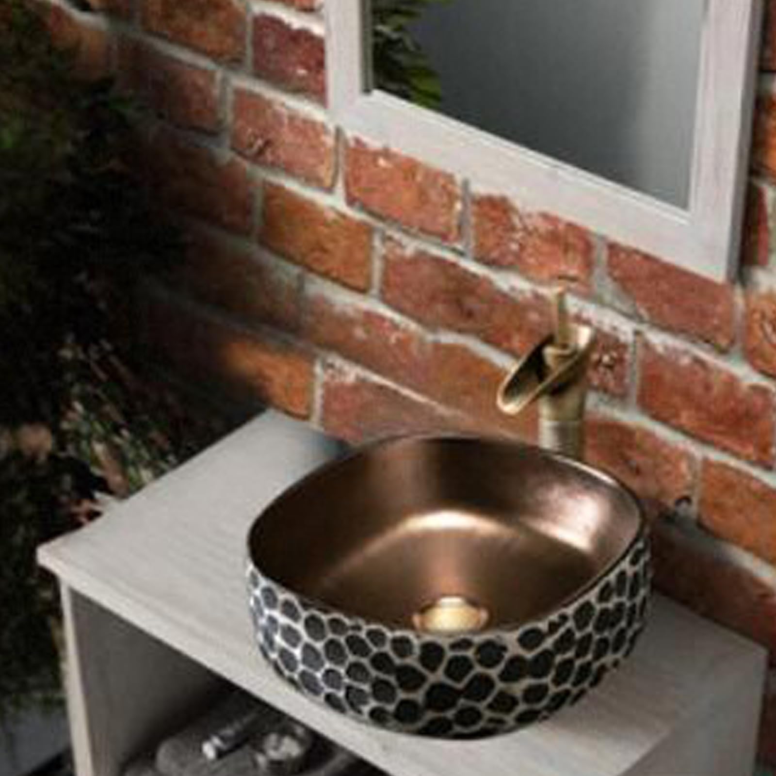 Kwadratowa ceramiczna umywalka łazienkowa 43 cm, stylowa umywalka nablatowa, kompletny zestaw odpływowy do nowoczesnej szafki toaletowej, idealny do użytku domowego i komercyjnego
