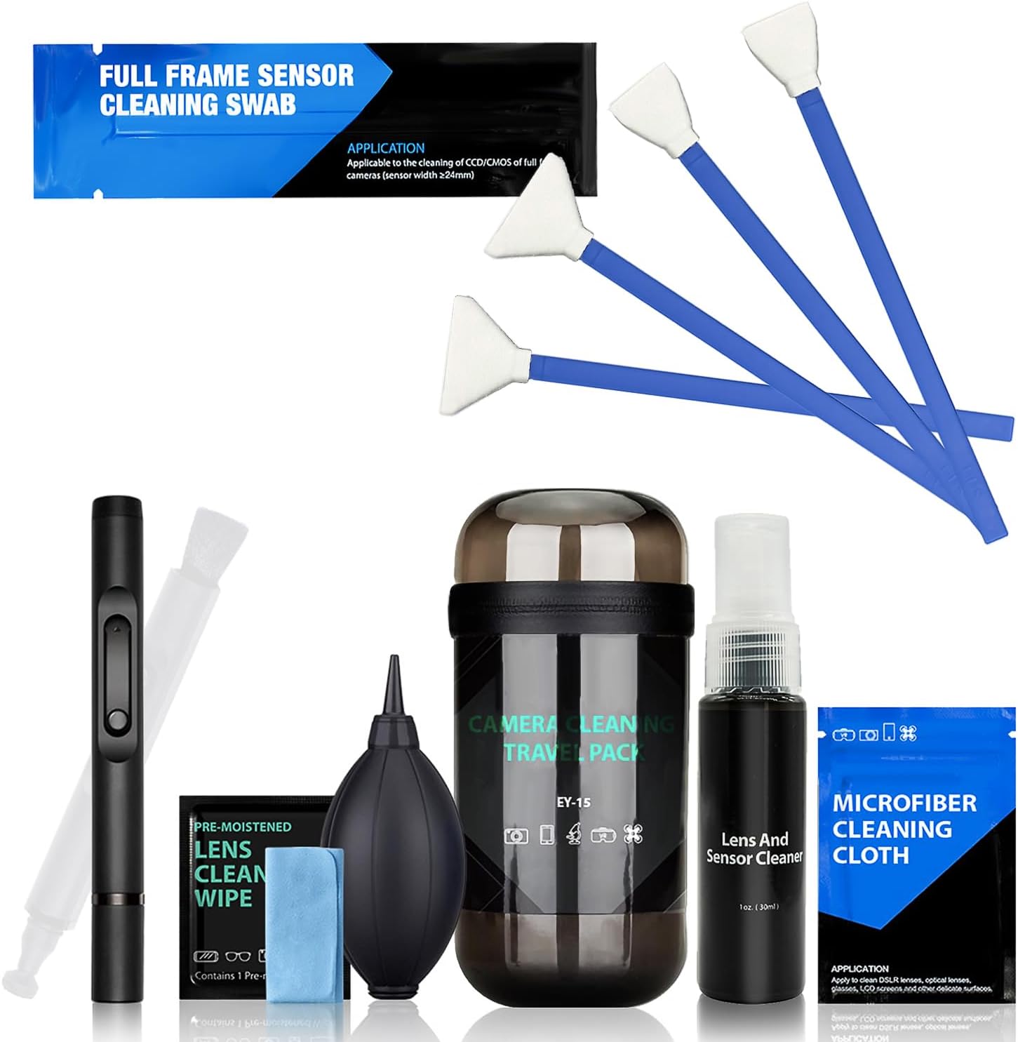 Professional 8-in-1 Camera Cleaning Kit for Canon/Sony/Nikon/Fuji...