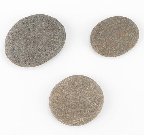 Miniatura 5 de MANCHAP 30 piezas de 2-3 pulgadas de pintura de rocas de río, piedras grandes de pintura de roca a granel, rocas planas de río para proyectos de