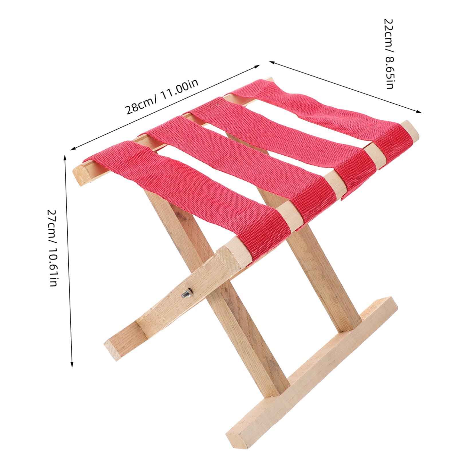 KOMBIUDA Portable Folding Stool for Outdoor Activities Lightweight Camp Stool Compact Collapsible Design for Fishing Camping and Gardening Durable Solid Construction Vibrant Color for