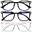 Gaoye Stylish Blue Light Glasses for Woman - Computer Glasses for Blue Light Blocking - Lightweight Frames - 3 pack