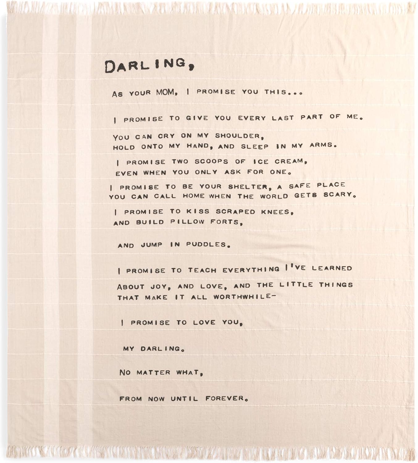 Bеѕt Dеаl 🛒 DEMDACO Darling Child Soft Cream 70 x 60 Cotton and Polyester Fabric Throw Blanket