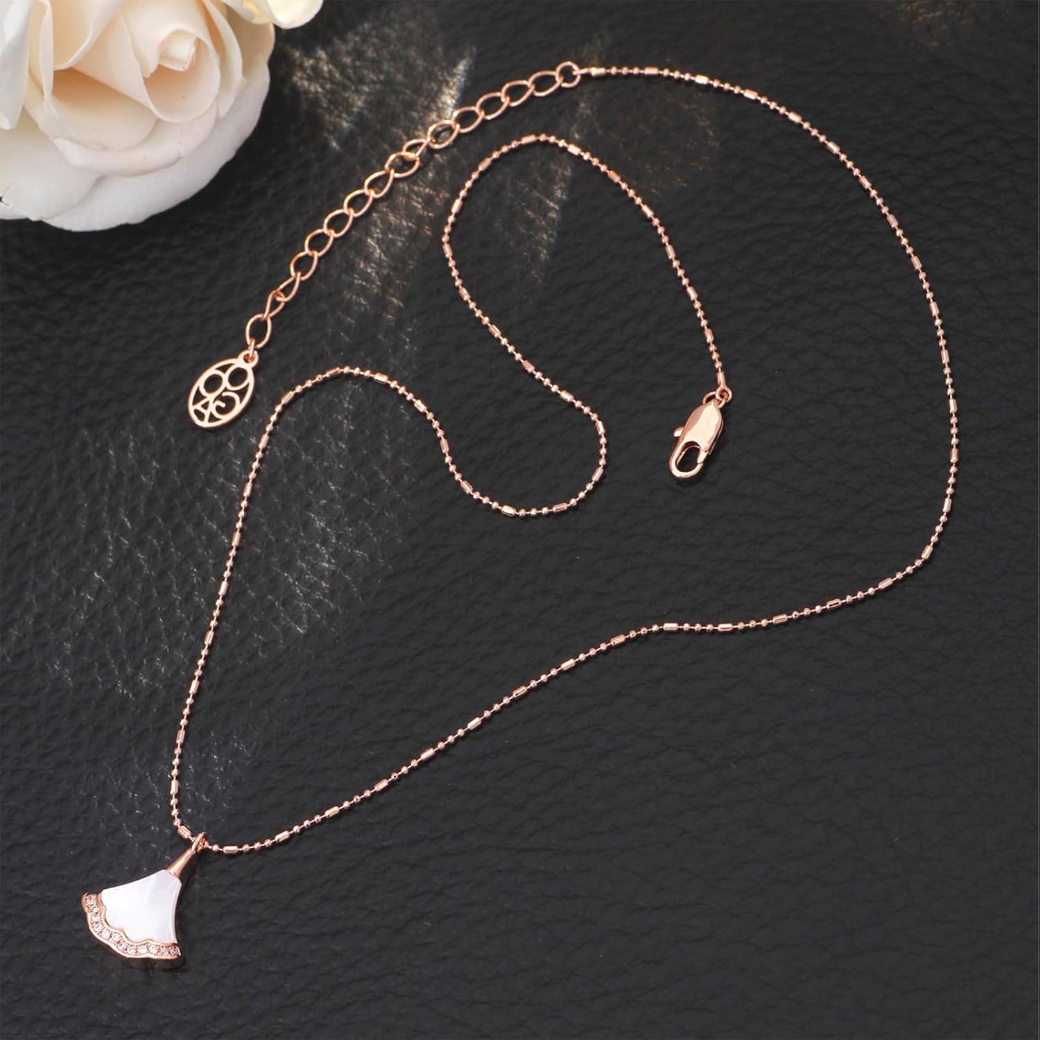 Gold Necklace for Woman, 18K Gold Plated Pendant Necklace, Elegant Cubic Zirconia Pendant, A Stylish Gift for Birthdays, Anniversaries, and Other Occasions. Adjustable Length. Includes Gift Packaging. - Image 3