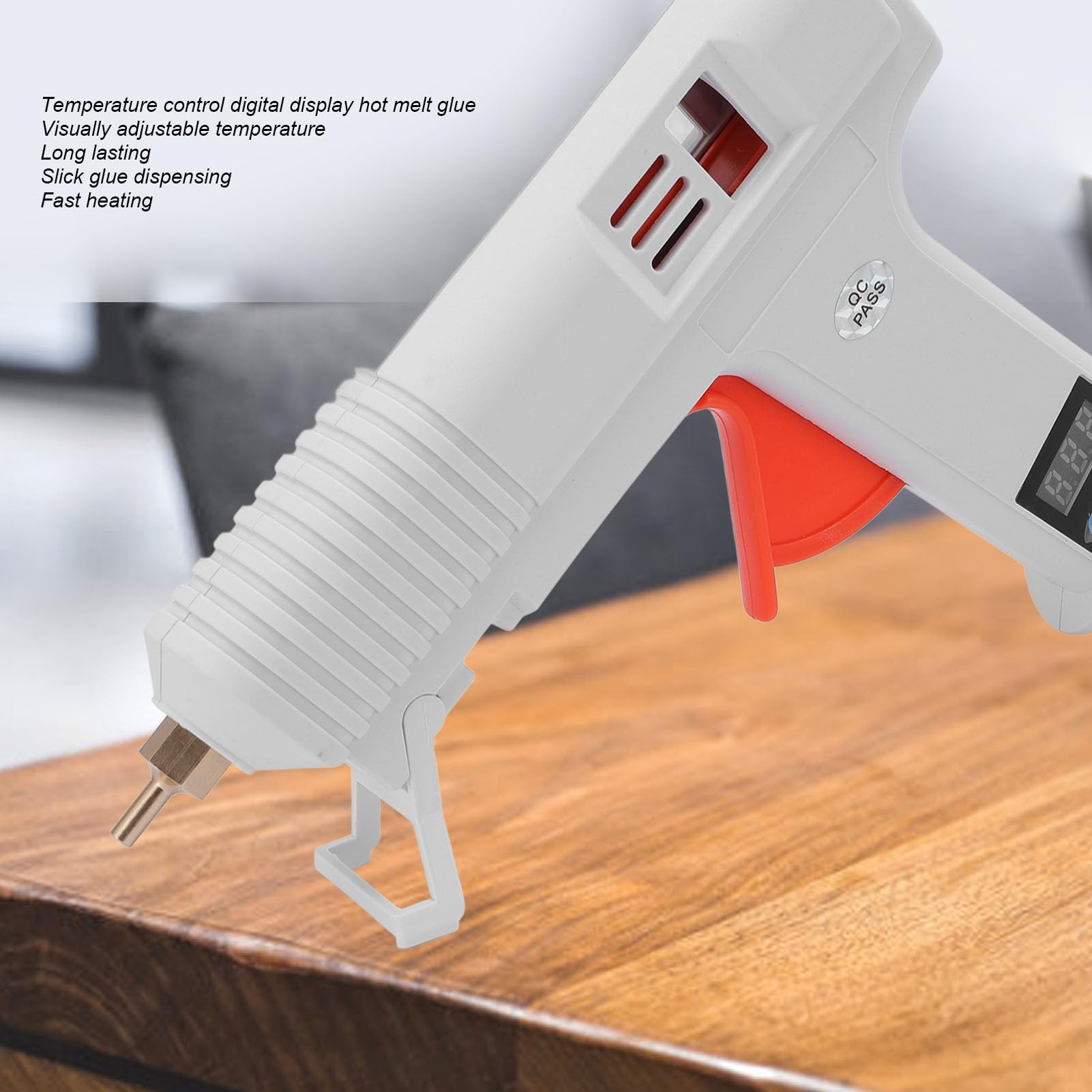 120W Hot Melt Glue Device, Adjustable Temperature Digital Display, Widely Used for Home DIY, Crafts Production, Repair