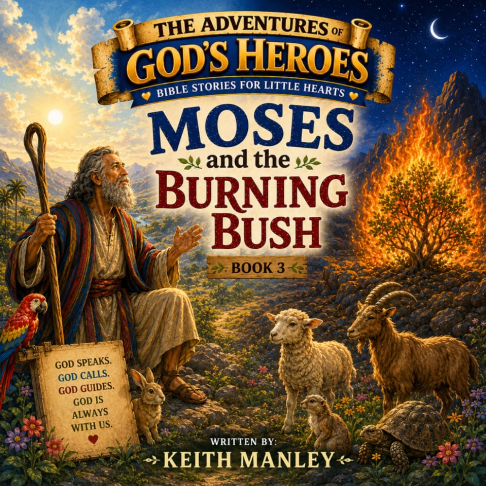 Moses and the Burning Bush: Following God's Plan One Step at a Time (The Adventures of God's Heroes Book 3)