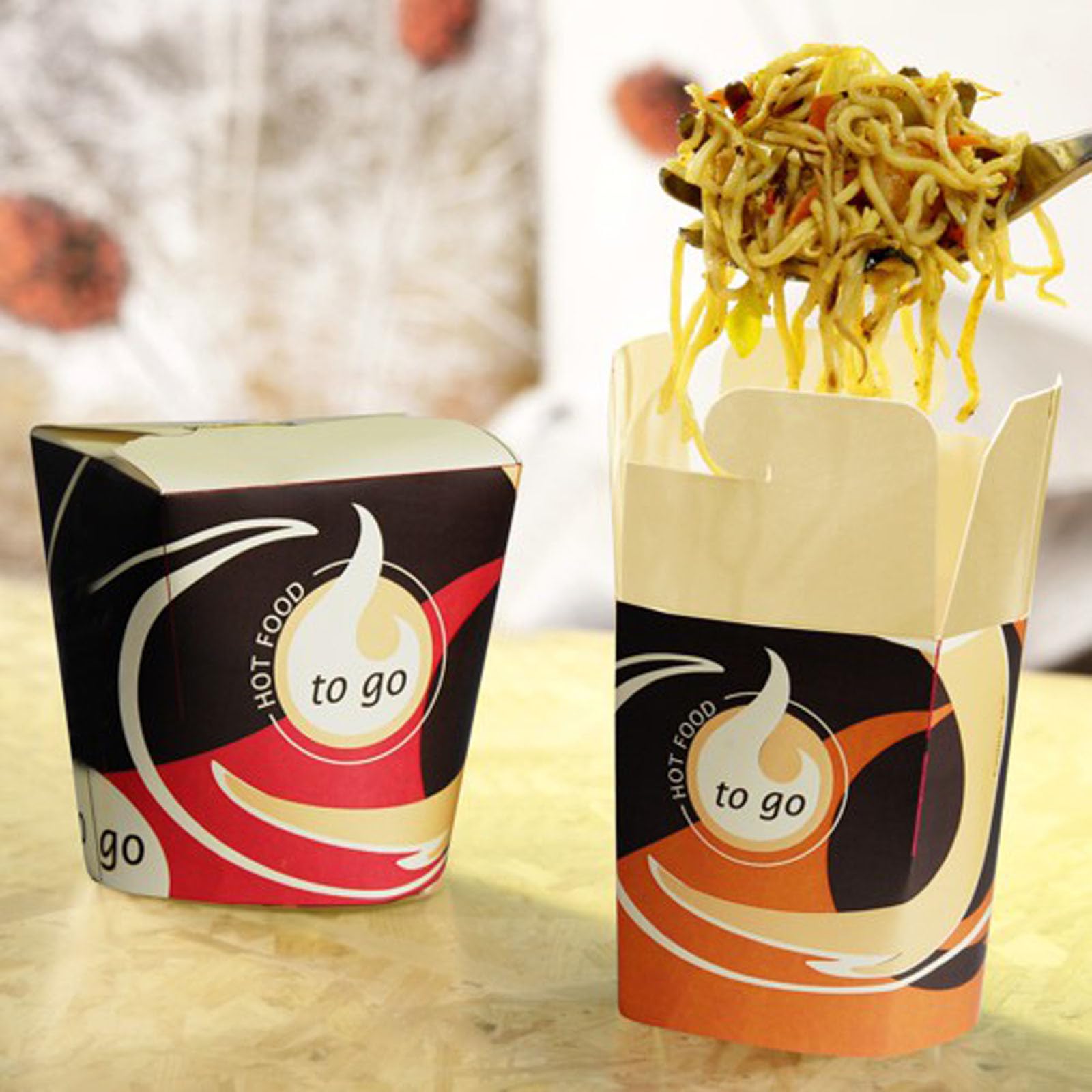 500 Vaschette Plastica per Alimenti ''to go'' Quadrato 750 ml 10,1 x 10 x 9,1 cm