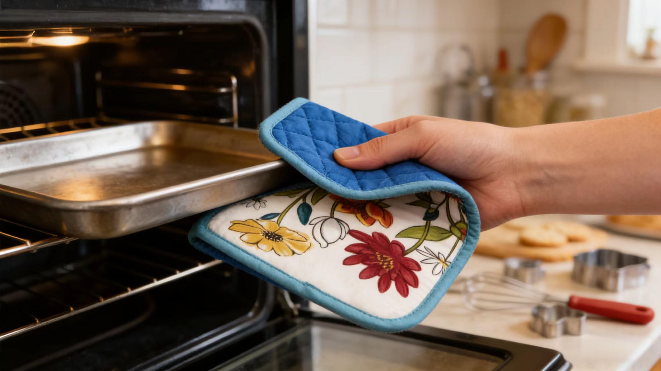 Topflappen für Küchen, Hot Pads, Hot Pads für Küche, Theken-Set, 22,9 x 17,8 cm