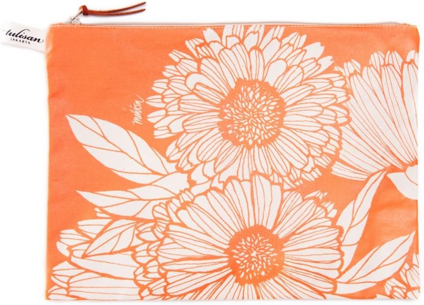 Tulisan Oriental Large Pouch Orange