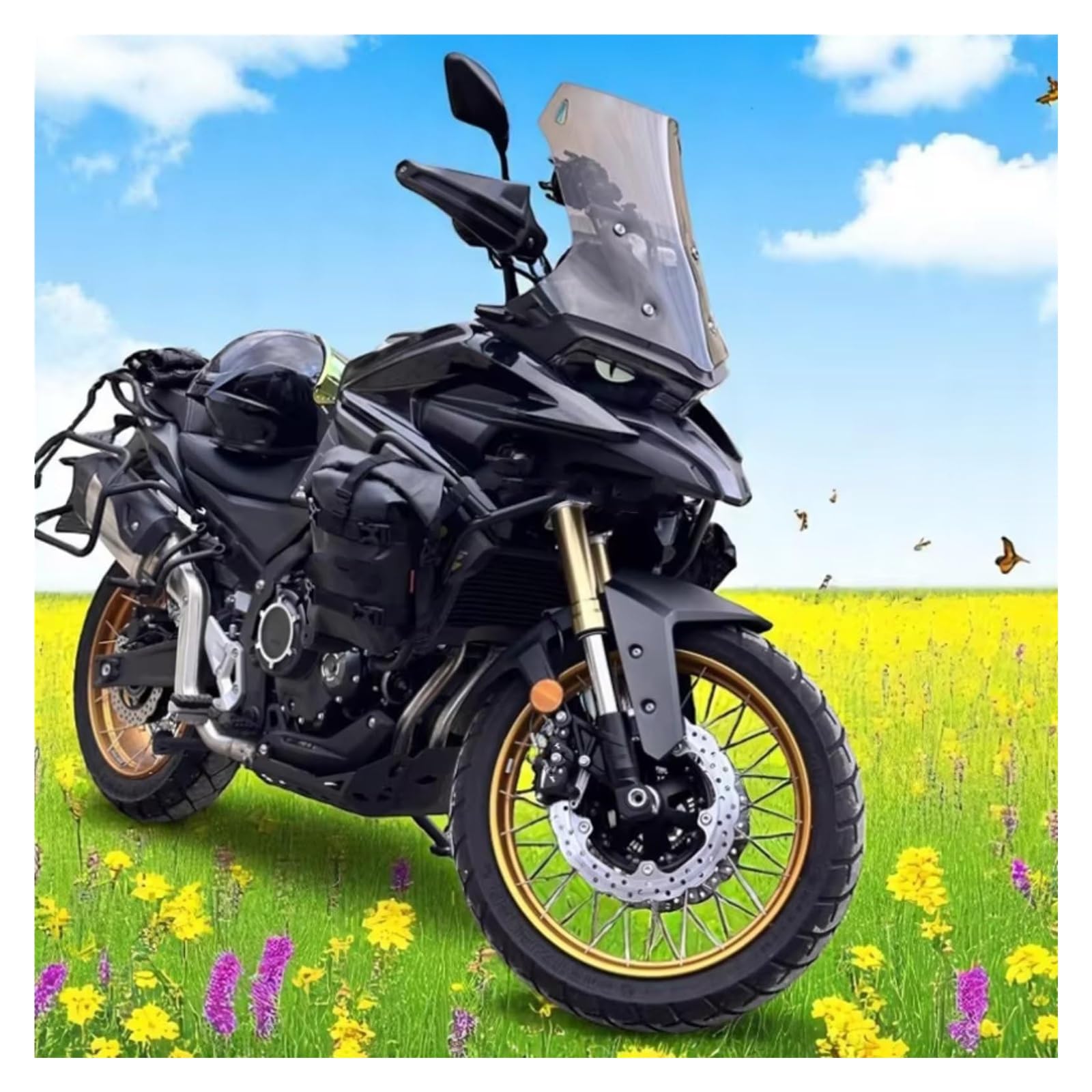 Per Moto Per F750GS Per F850GS 2018-2022 Per F650GS Per F800GS Per F700GS Barre Di Protezione Paraurti Strumento Riparazione Borsa Laterale Moto Borsa Laterale(Nero,2pcs)