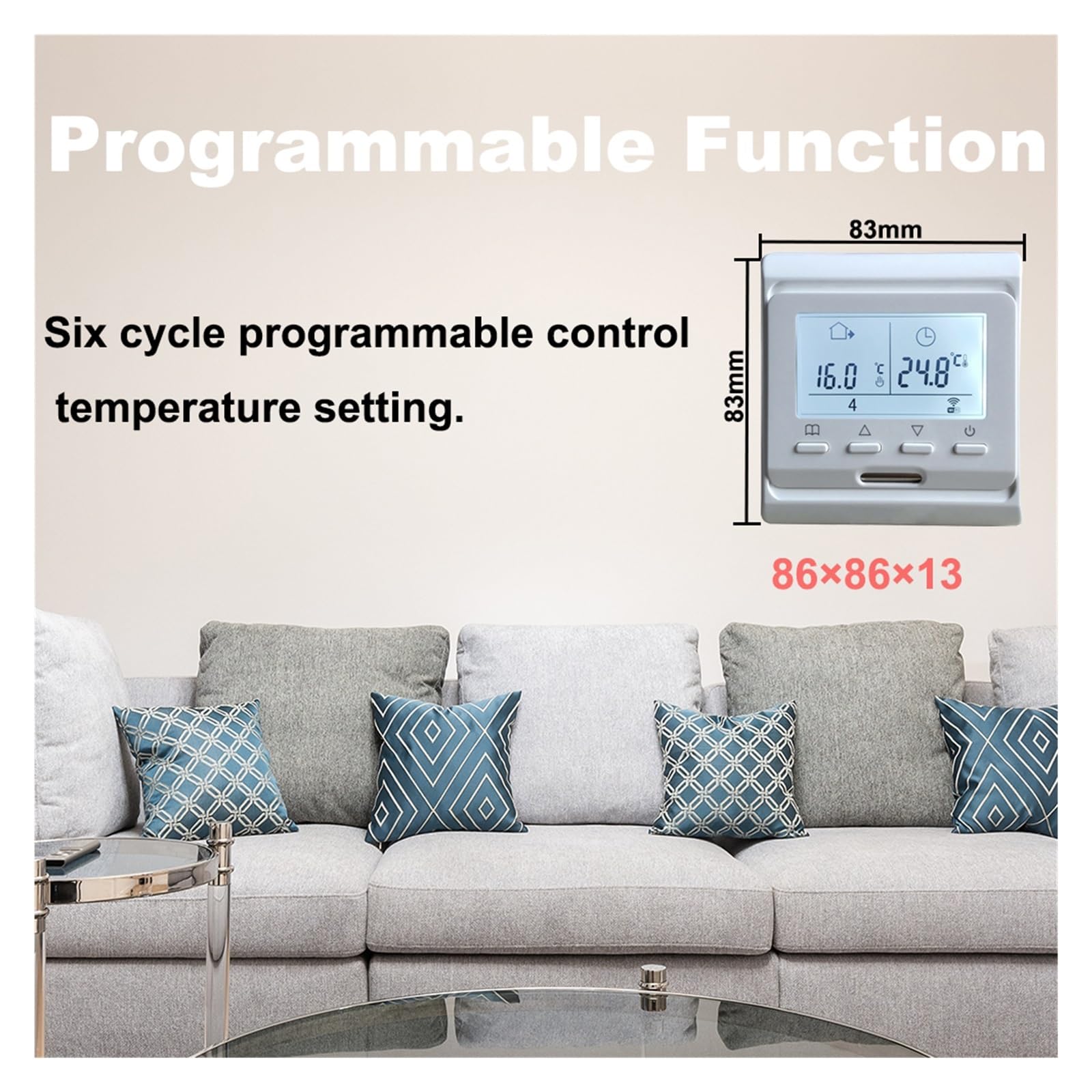Inteligentny termostat WiFi elektryczne ogrzewanie podłogowe woda/kocioł gazowy programowalny pilot zdalnego sterowania Informacja O ZgodnośCi(16A wifi electric-01)