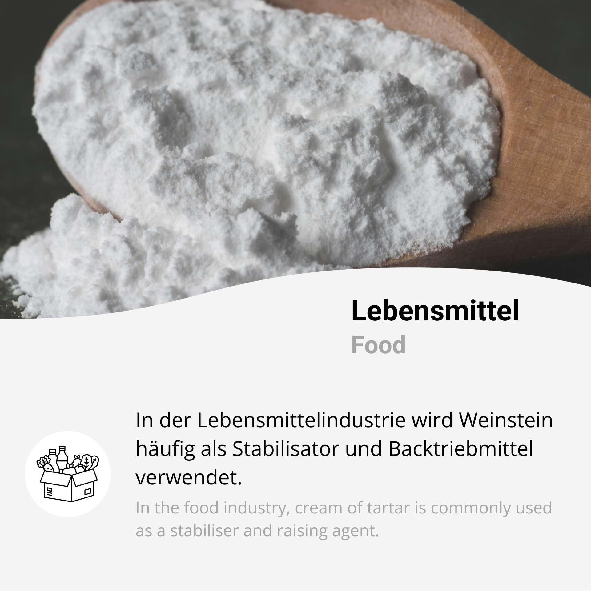 Weinstein 25kg Cream of Tartar Baiser Kaliumtartrat