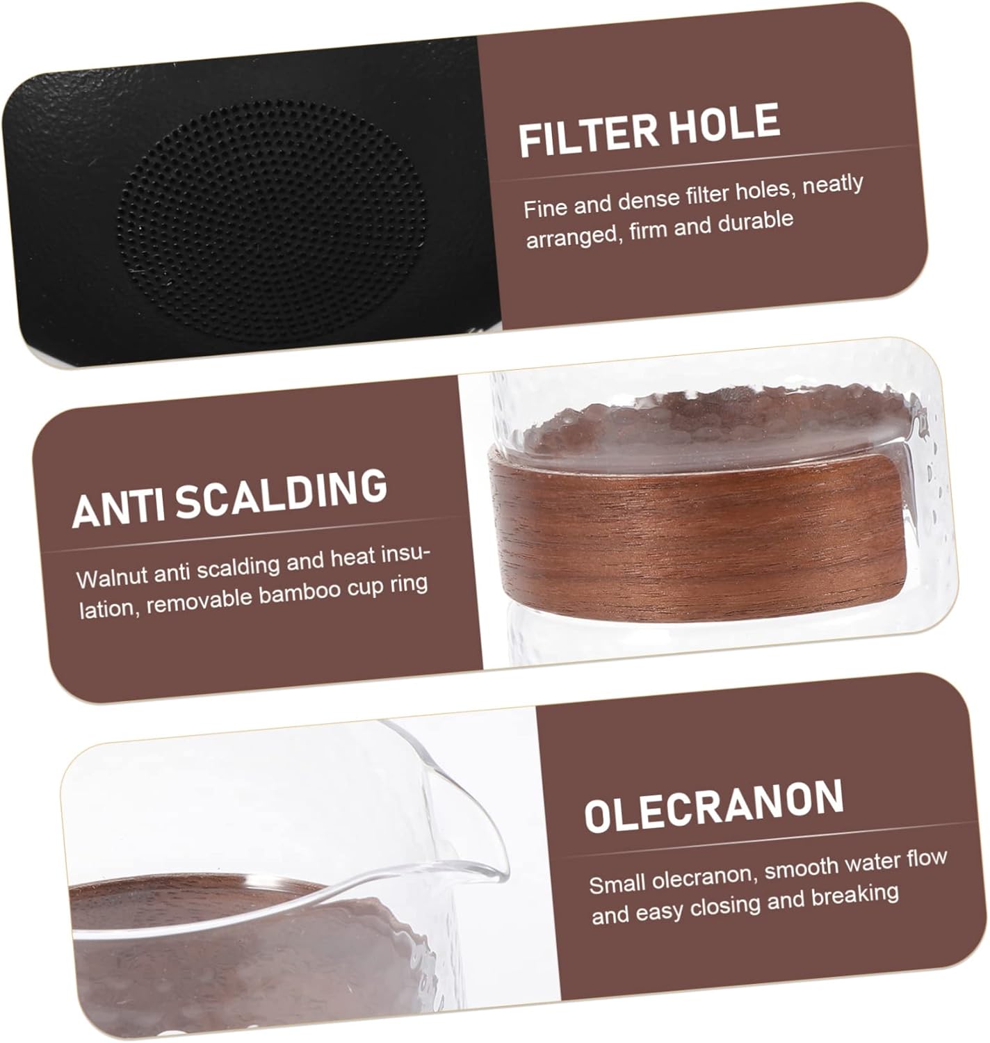 Ciieeo Tea Sets 1 Set of Ceramic Tea Strainers Tea Utensils Delicate Craftsmanship for Tea Lovers