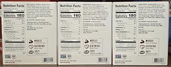 Lenny-Larrys NON-GMO Cookie-Fied Gluten Free 3 Flavors Bar 7.95oz 225g (Three Boxes)