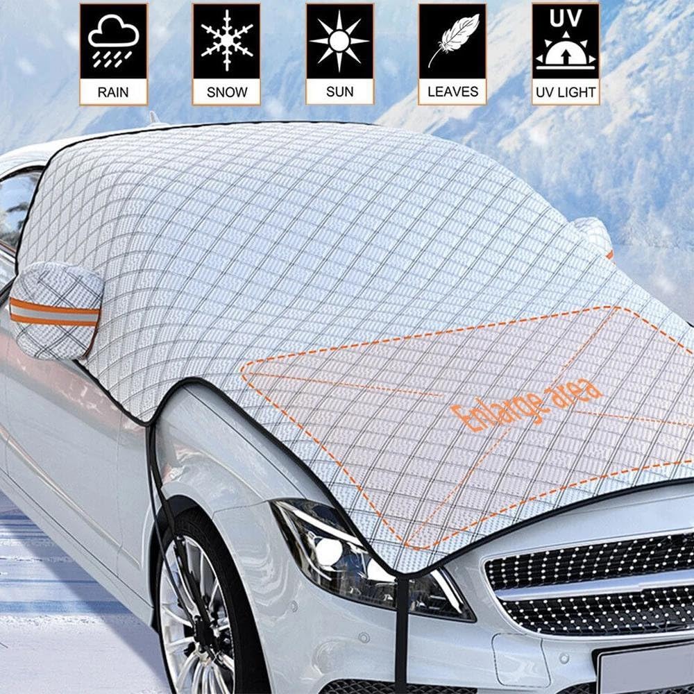 Couverture De Neige Épaisse À 7 Couches pour Pare-Brise Voiture, Extra Large, Protection Contre La, Anti-Gel, Pare-Soleil Hiver Bâche Voiture
