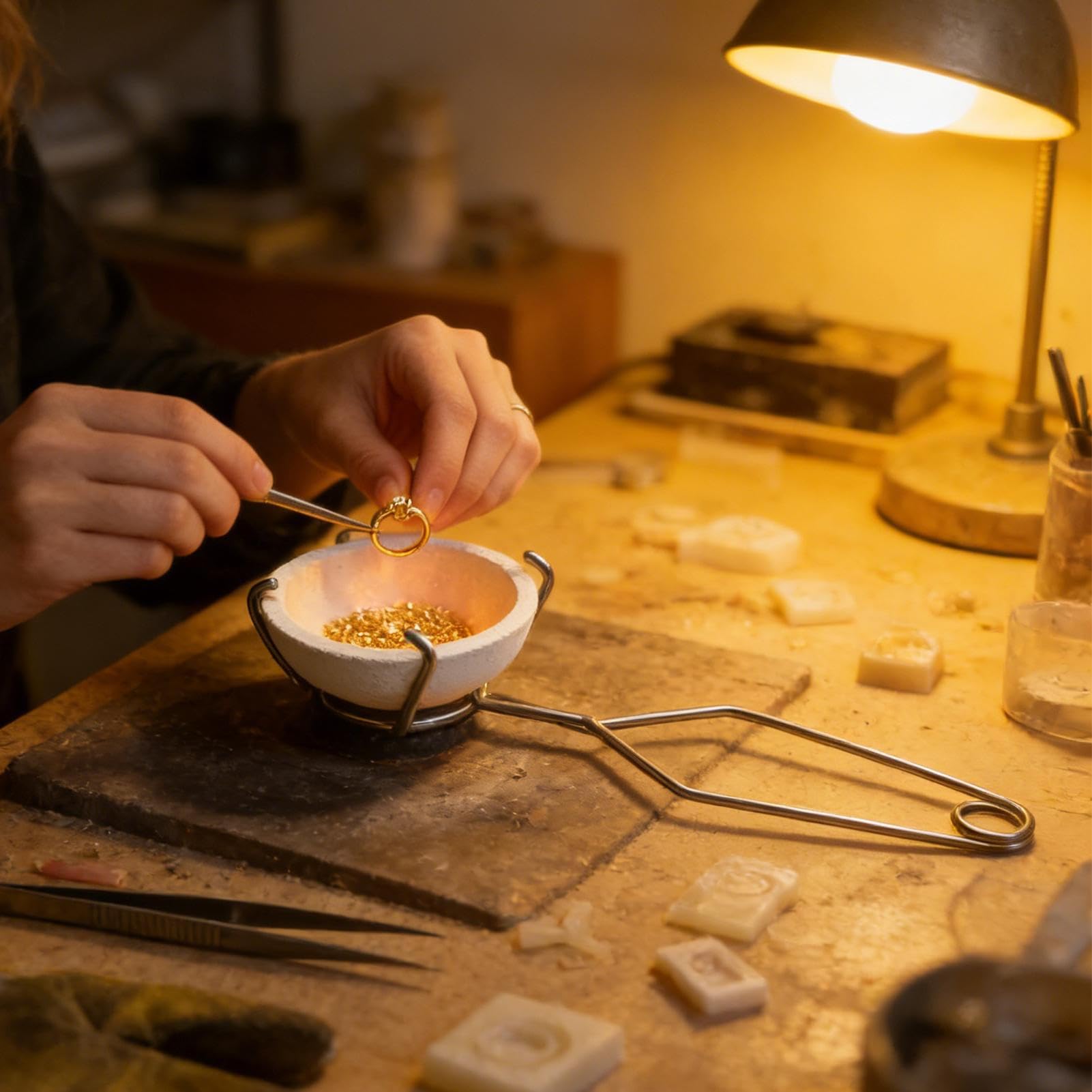 Générique Creuset pour fusion de métal,Outil de Raffinage | Récipient pour Fonte d'Or - pour Débutants Femmes Atelier Fonte Bijoux Maison Laiton