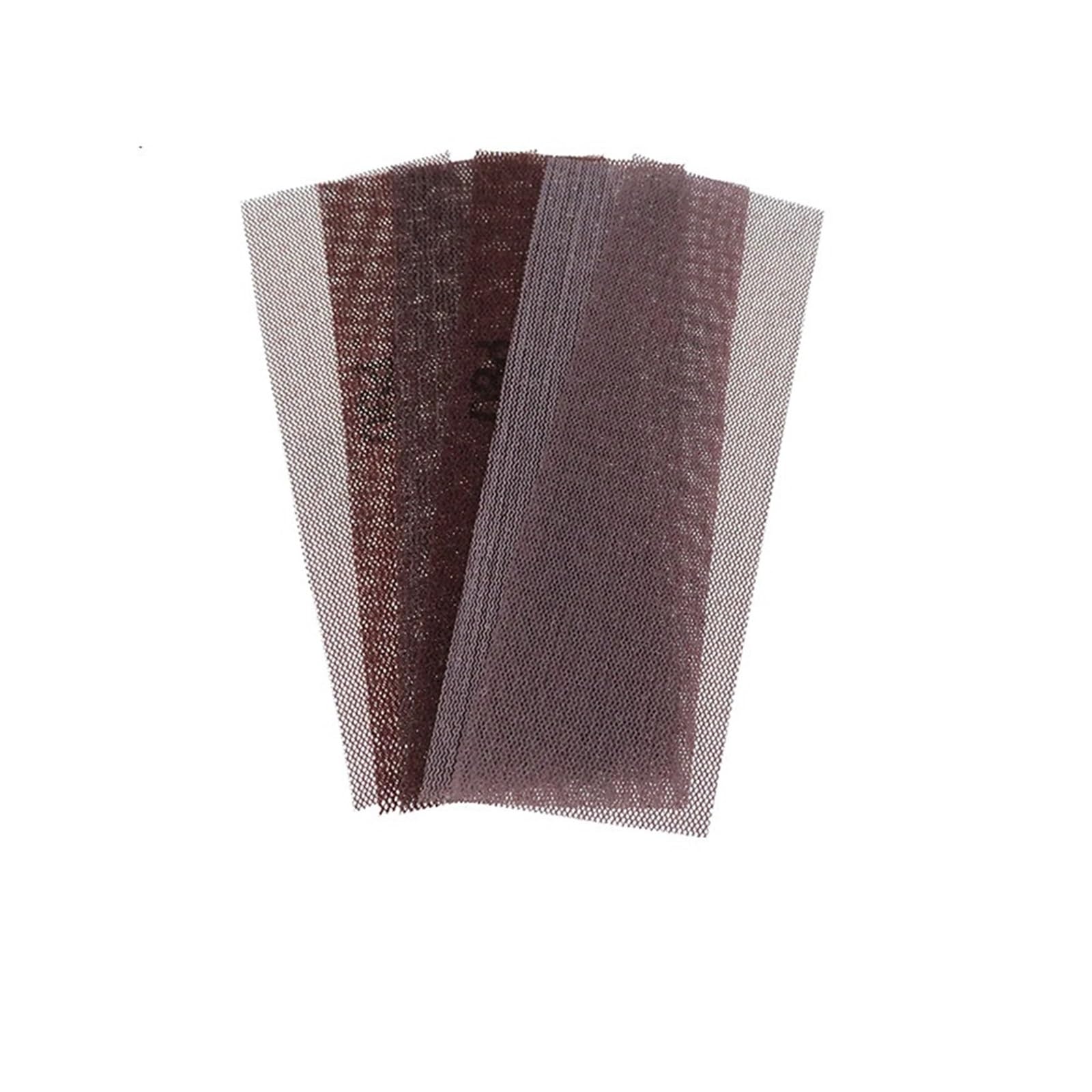 Discos De Lija De Malla 50 piezas de papel de lija de malla de 70 * 198mm | Discos de lijado sin polvo, grano abrasivo antibloqueo 80-320 for pulir(120 grit)
