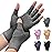 DRNAIETY 2 Pairs Arthritis Compression Gloves- for Hand Arthritis, Carpal Tunnel Pain, Rheumatoid Arthritis, RSI, Fingerless, Anti-Slip, Breathable Gloves for Men & Women, Typing, Daily Use(XL, Gray)