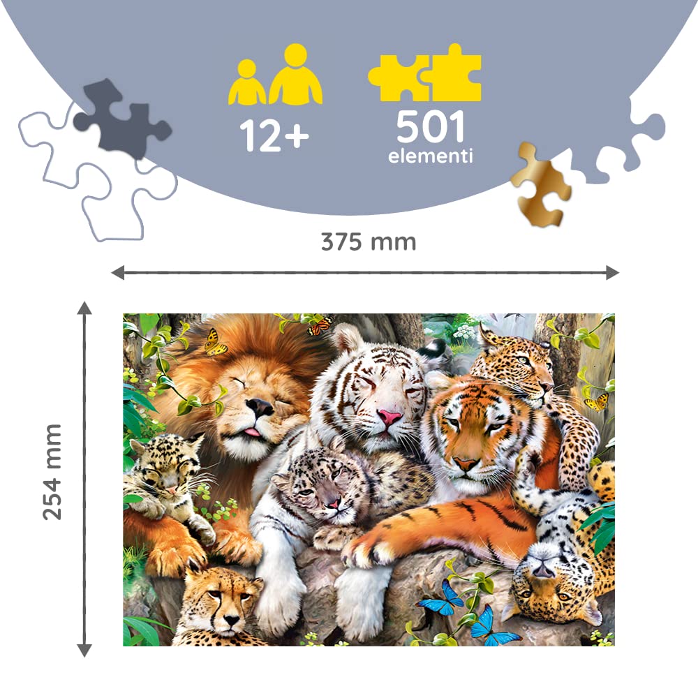 Trefl Puzzle In Legno Magic Room - 1000 Pezzi - Forme Irregolari Con 100 Figure Animali - Premium Per Adulti E Ragazzi 12+
