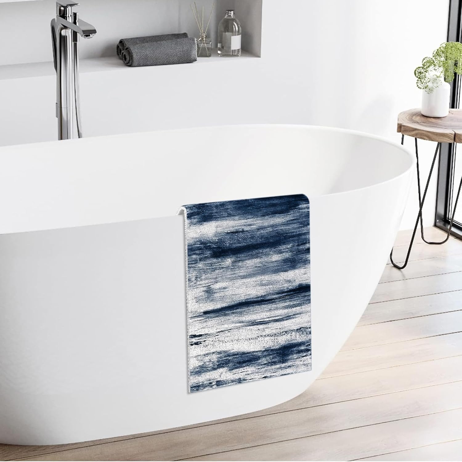 Large Shower Mat Non-Slip, 32x18 Extra Large Shower Mat, Bathtub Mat Non-Slip, Quick Dry Bathtub Mats Soft PVC Loofah Bathroom Rugs, Shower and Wet Areas for Tub and Bathroom