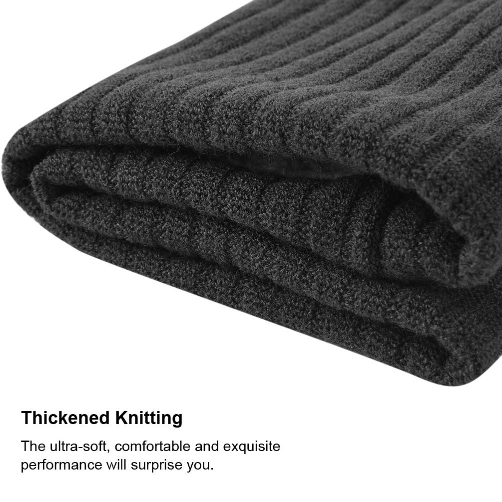 OOPOR Invernale Sciarpa Uomo Donna Caldo - Unisex Moda Scaldacollo in Maglia Elastico Casual Donne Collo Sciarpe Fodera di Pile Tubolare Paracollo per Trekking Sport Scooter Bici Moto Mtb Corsa Sci