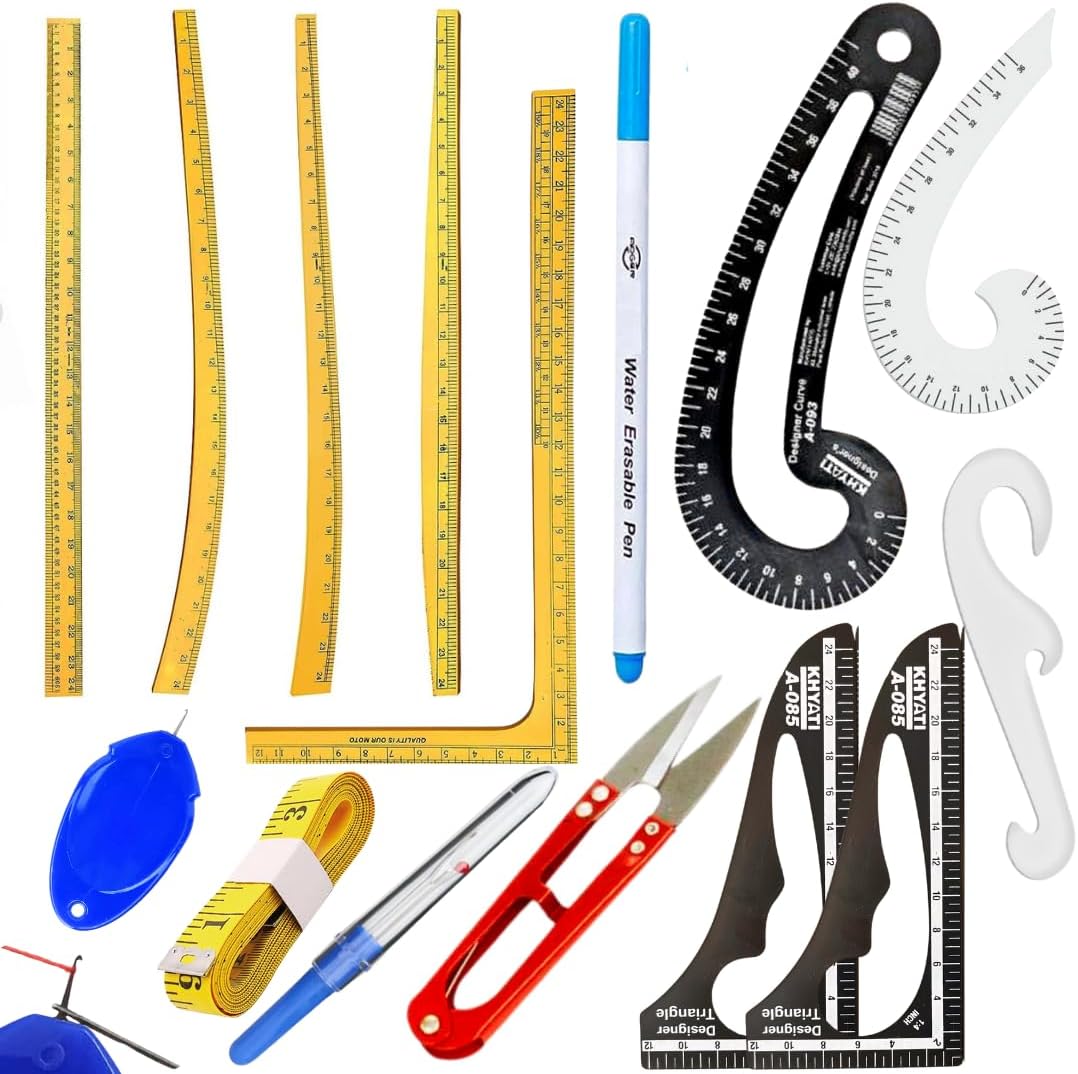 Artonezt Fashion Design Scale Pattern Making Ruler Kit Fashion Designer ...