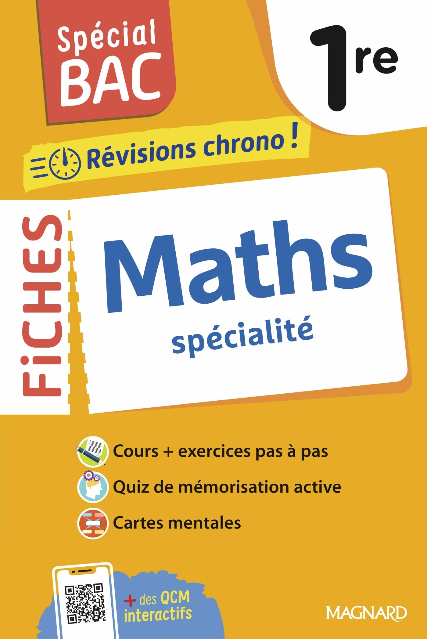 Spécial BAC 2026 - Fiches Maths 1re: Tout le programme en 53 fiches, mémos, schémas-bilans, exercices et QCM
