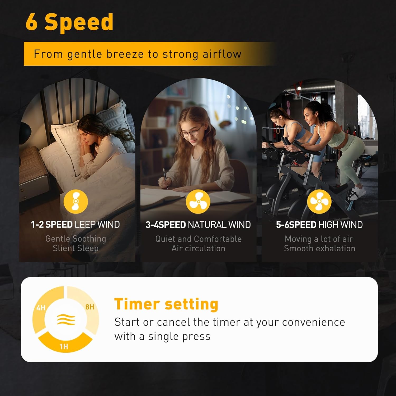 84 Inch Ceiling Fan No Light with 8 Brushed Nickel Aluminum Blades,Industrial DC Motor Fan Quiet Operation with Remote,6 Speeds,Large Indoor Outdoor Ceiling Fan for Garage,Patio,Living Room