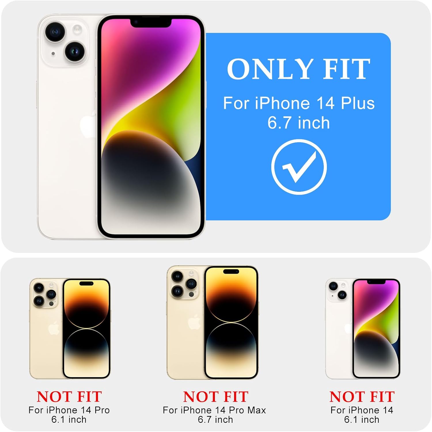 for iPhone 14/15 Plus Case, Curly Wave Frame Hard Translucent Clear Cover for Women Men Compatible with Magsafe TPU Shockproof Protective Phone Case for iPhone 15/14 Plus, Desert Gold - Image 2