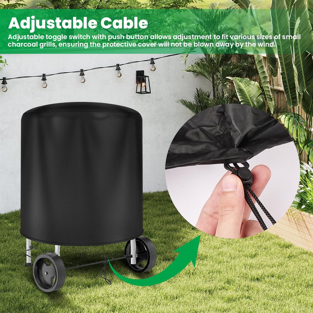 Housse de protection pour barbecue, résistante aux intempéries, 420D (ronde 77 x 90 cm) | Leroy Merlin