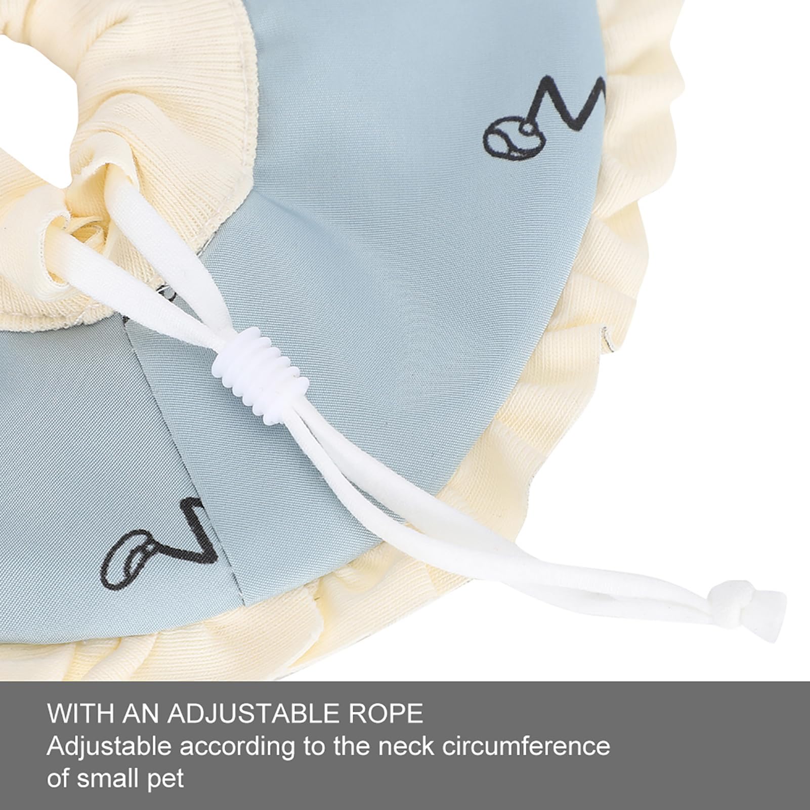 Elizabeth Circle Collier de Protection pour Lapin Cochon d'Inde, Collier de Récupération Réglable pour éviter L'aggravation des Blessures, adapté aux Petits Animaux de Compagnie, en