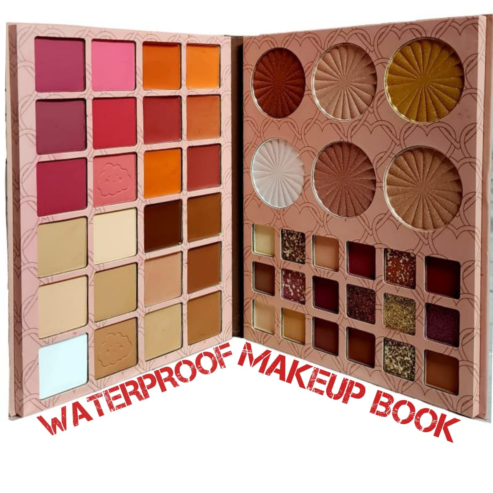 COSMAC Professional HD Waterproof Long Lasting All In 1 Makeup Book Palette Kit Base, Eyebrow Contour Concealer Eyeshadow Highlighter & Blusher Palette With High Coverage Glowing For Girls & Women-image-38