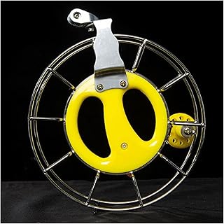 Line-Guide,Kite Flying Tool,Kite String Tools,String Wheel,Line Winder Grip,Labor Saving Kite String Reel Winder (Color : Yellow, Size : 21cm)