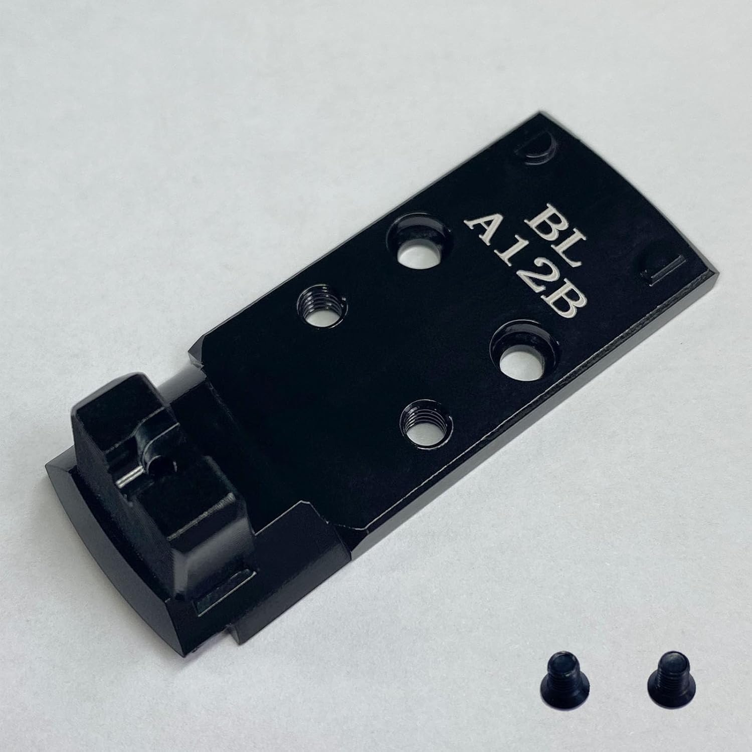 Steel Optic Mount Plate A12B for Prodigy 1911 DS AOS, Fits HEX Wasp, Holosun 407K/507K, Shield RMSc/SMSc/RMS2