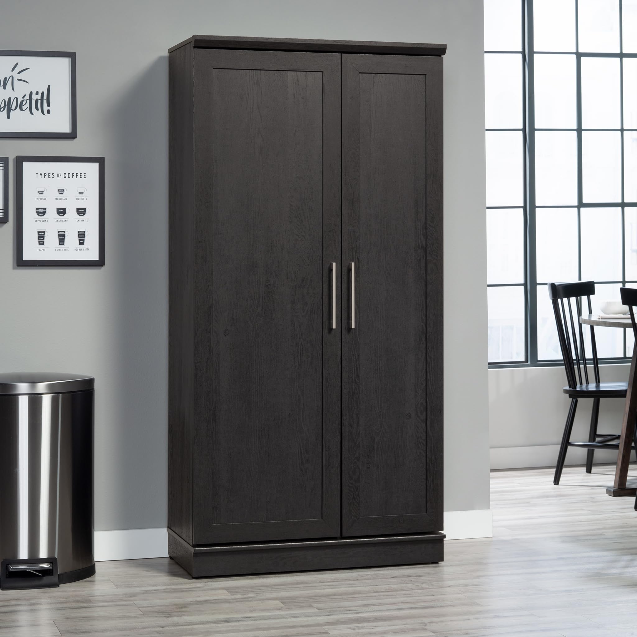 Sauder HomePlus Storage Cabinet, Raven Oak Finish