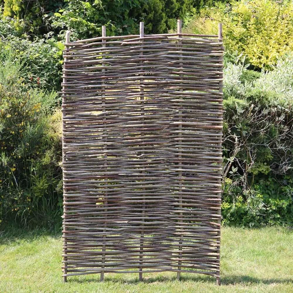 Tulipy Brown W0.9-1.82M X H0.6-1.82M Hazel Hurdle Fence Panel Premium Weave | 8 Sizes (W1.2m X H1.82m, 1)