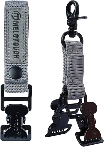 Miniatura 10 de MELOTOUGH Correa de guante de bombero  Clip de soporte para guantes de trabajo con gancho giratorio para correa de guante, clip de cocodrilo