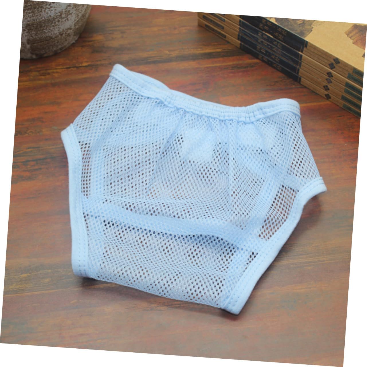 SECFOU 3pcs Training Pants Washable Potty Training Underwear Breathable Net Diapers for Toddlers Reusable Toilet Pants Yellow