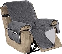 Vista 1 de Flamingo P Fundas reclinables de terciopelo antideslizante para sofá reclinable de hasta 22 pulgadas, protector de muebles con correas elásticas