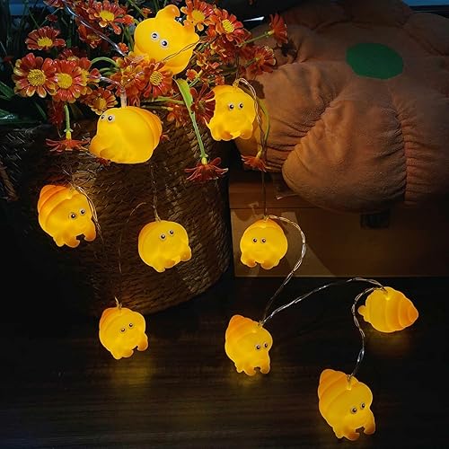 Miniatura 10 de Lindas luces nocturnas de caracola, luces amarillas, funciona con pilas, luces de hadas para dormitorio, dormitorio, hogar, vacaciones, decoración