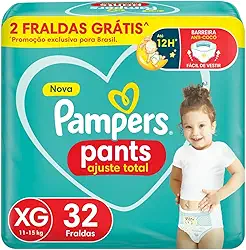 Fralda Infantil Pants com 32 Confort Sec Xg, Pampers